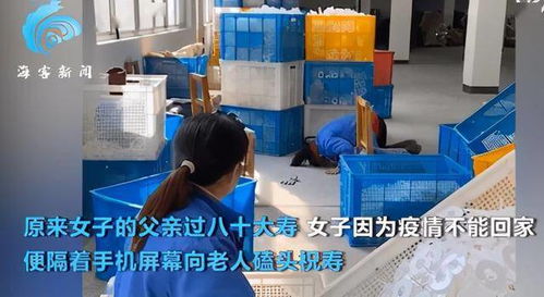 千里一拜 工廠女工與八十老父的隔屏凝視
